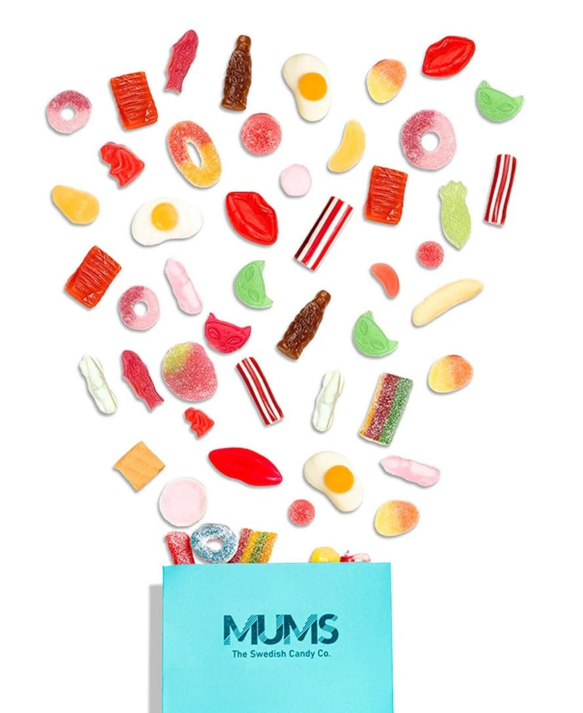 Mums Sweet Swedish Candy Mix With Bubs, 12 oz In Transparent