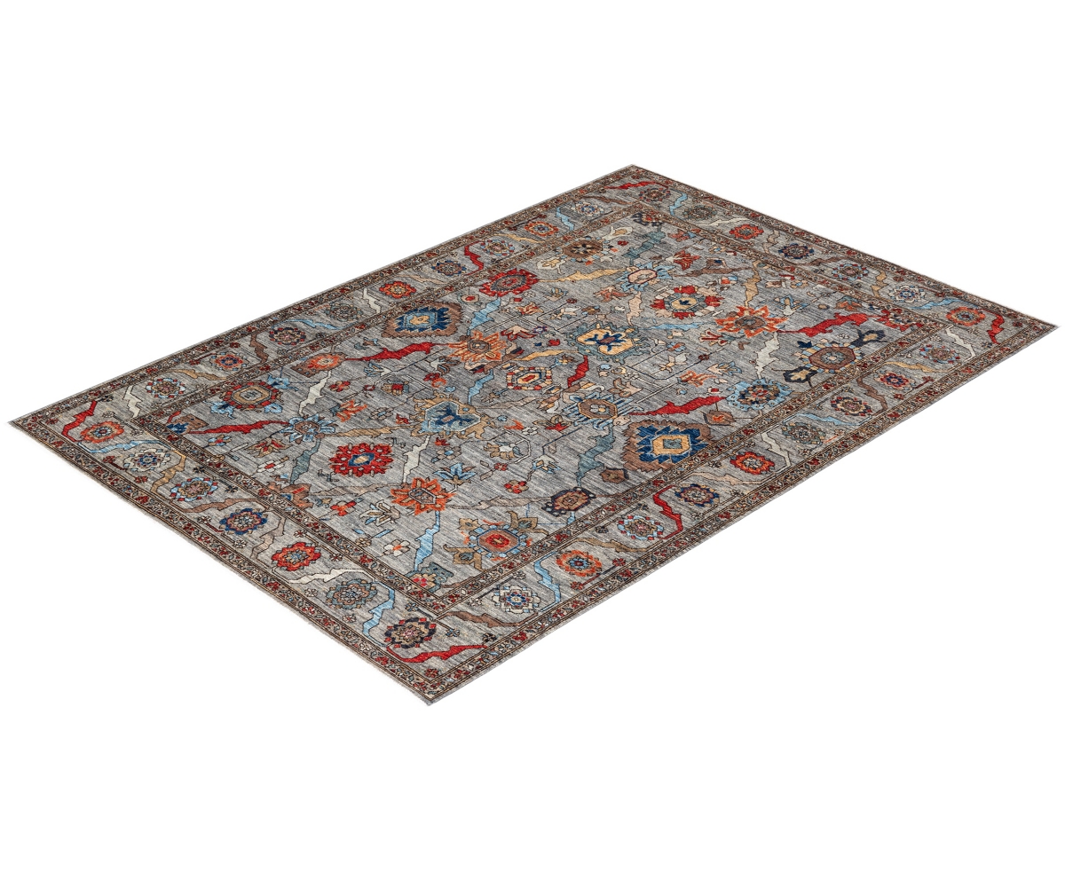 Adorn Hand Woven Rugs Serapi M1982 6'3"x9' Area Rug In Multi