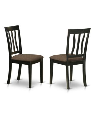 SHAN5-BLK-C 5 Pc Dining room set- Dinette Table and 4 Kitchen Dining Chairs