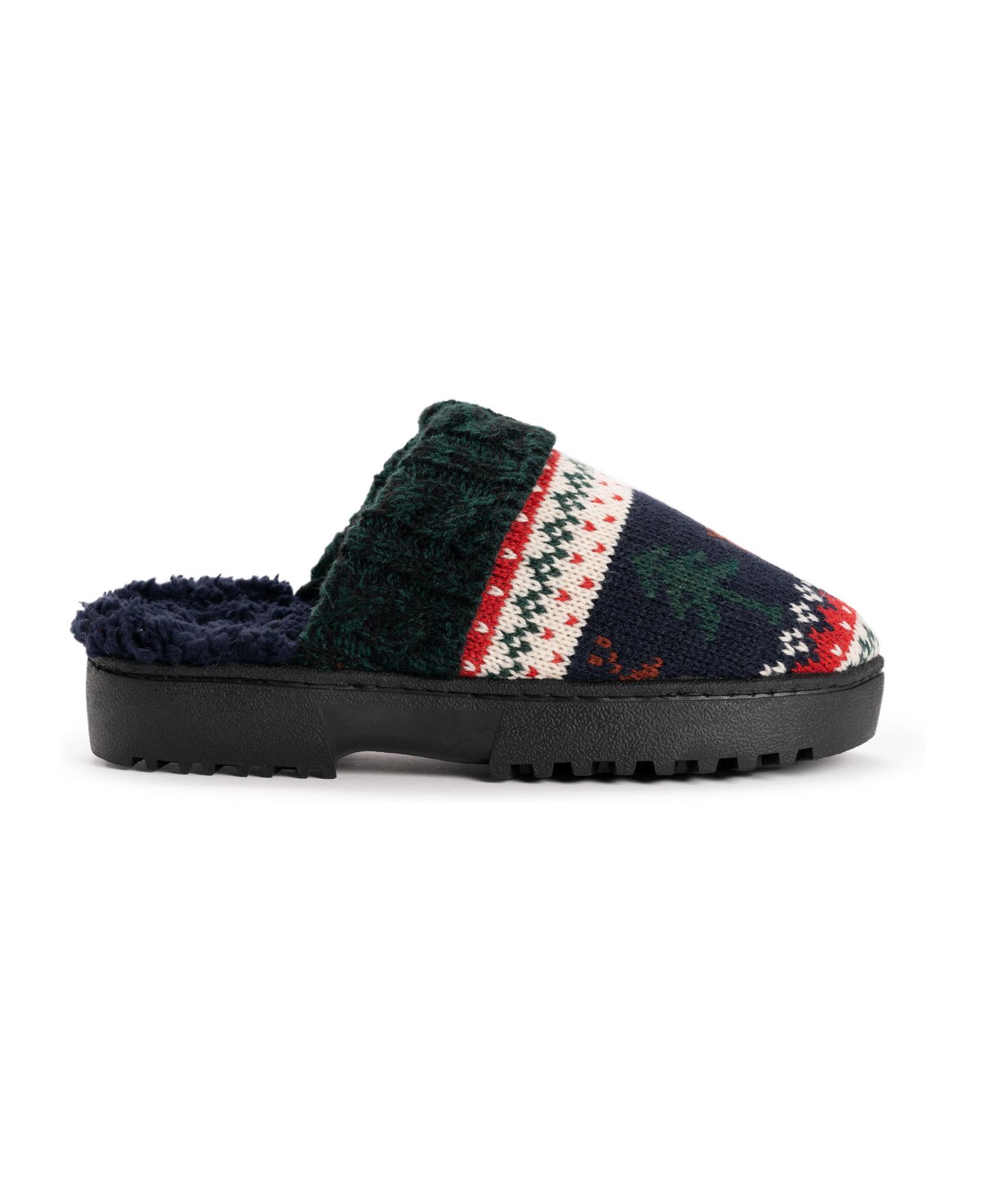 Женские тапочки MUK LUKS Minette Slipper, цвет: Тёмно-синий — фото 3