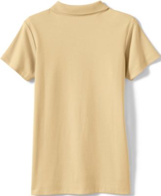 Girls Short Sleeve Feminine Fit Interlock Polo Shirt