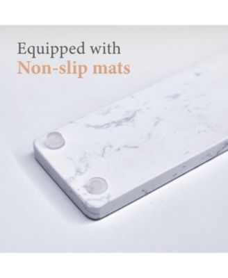 Marble Palm Rest for Computer Keyboard, Ergonomic Design Wrist Rest for Typing Pain Relief, Desk Pads Support Hand and Arm, Stain Resistant