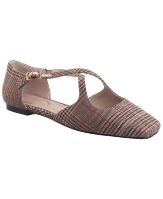 Women's Perrie Crisscross Strap Flats, Created for Macy's