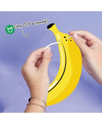 Let's Go Bananas Garland Banner, 30 Feet of Cord, 15 Double-Sided Banana Bunches