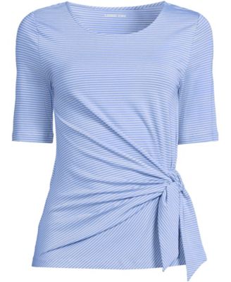 Women's Lightweight Jersey Tie Front Top