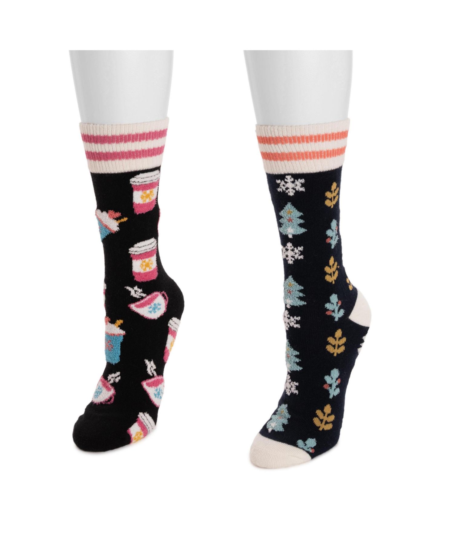 Women's Novelty Cozy Lounge Socks 2 Pack