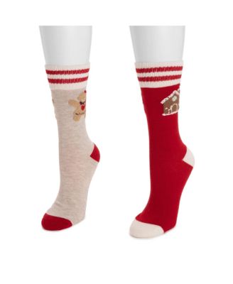 Women's Novelty Cozy Lounge Socks 2 Pack