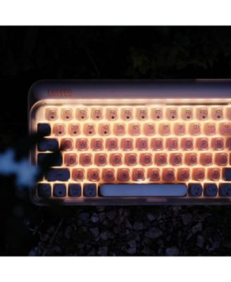 Dot Foundation Mechanical Keyboard, 75% Rechargeable Hot-Swappable, 3 Connection Modes, Pink GATERON Baby Racoon Switches for Windows, Mac OS