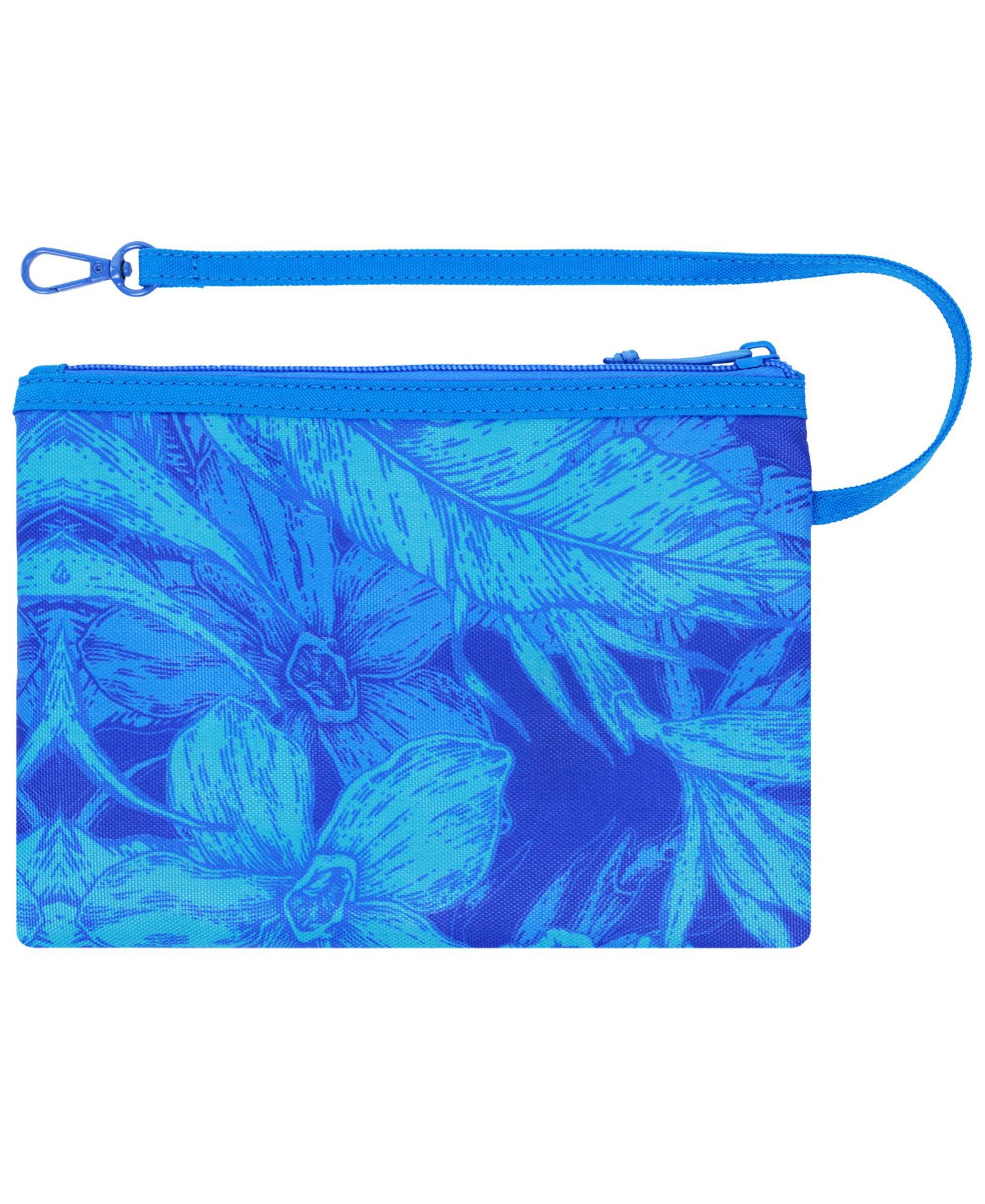 Water-Repellent Tote with Pouch – Tropical Floral Print