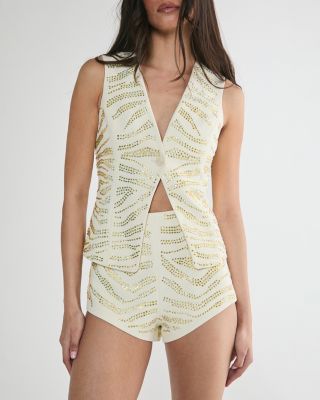 Women's Zebra Tailored Hotpants