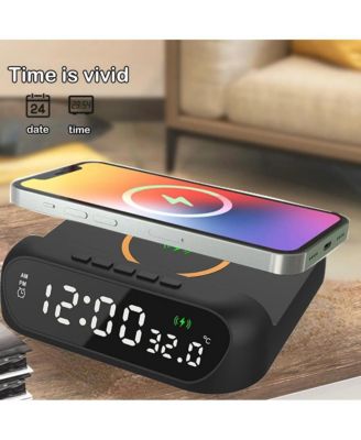 Wireless Charger Alarm Clock
