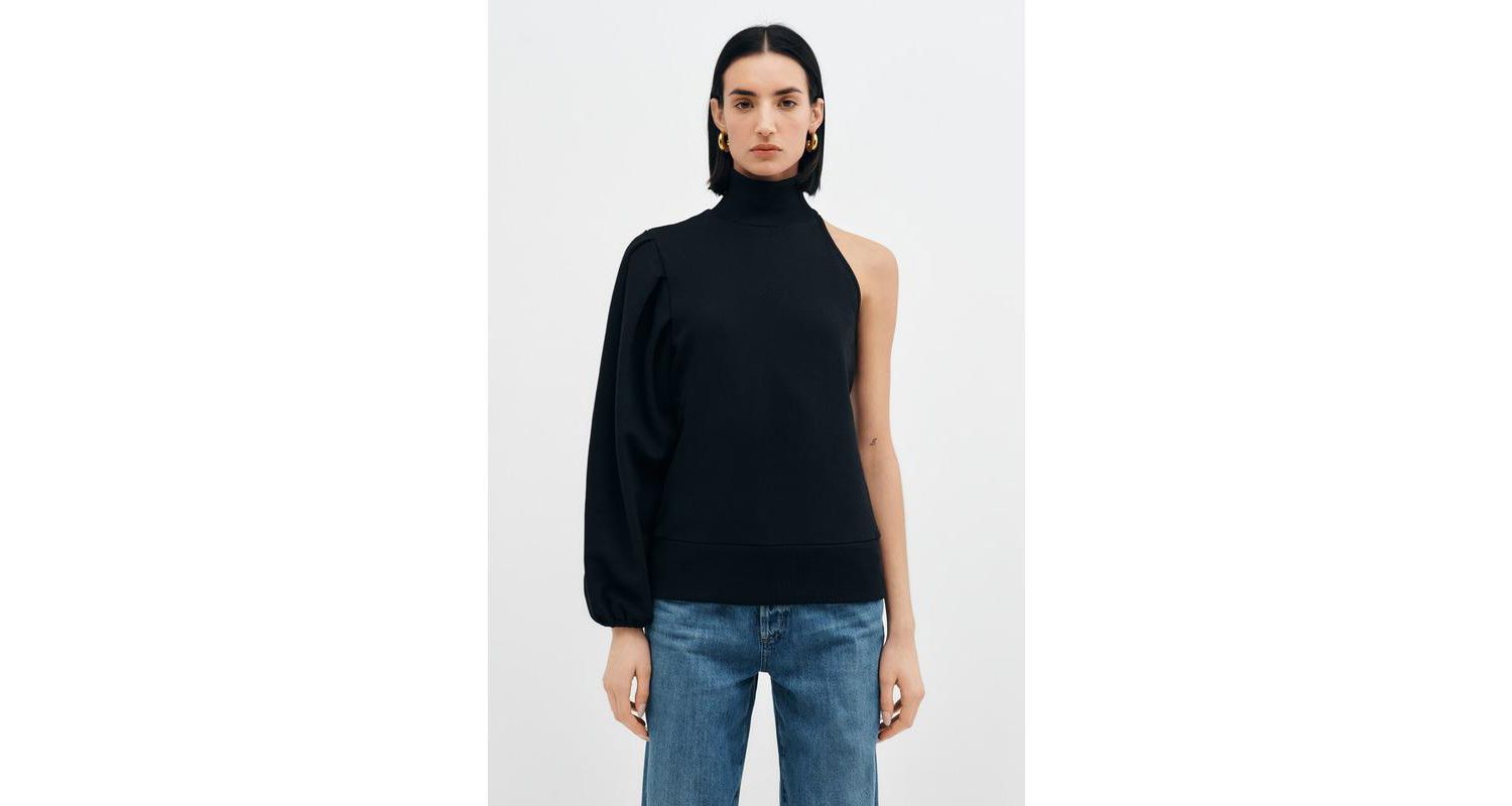 Women's Rhett One Voluminous Sleeve Asymmetric Casual Sweatshirt