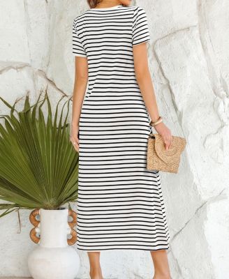 Women's Timeless Tune Striped Maxi Beach Dress