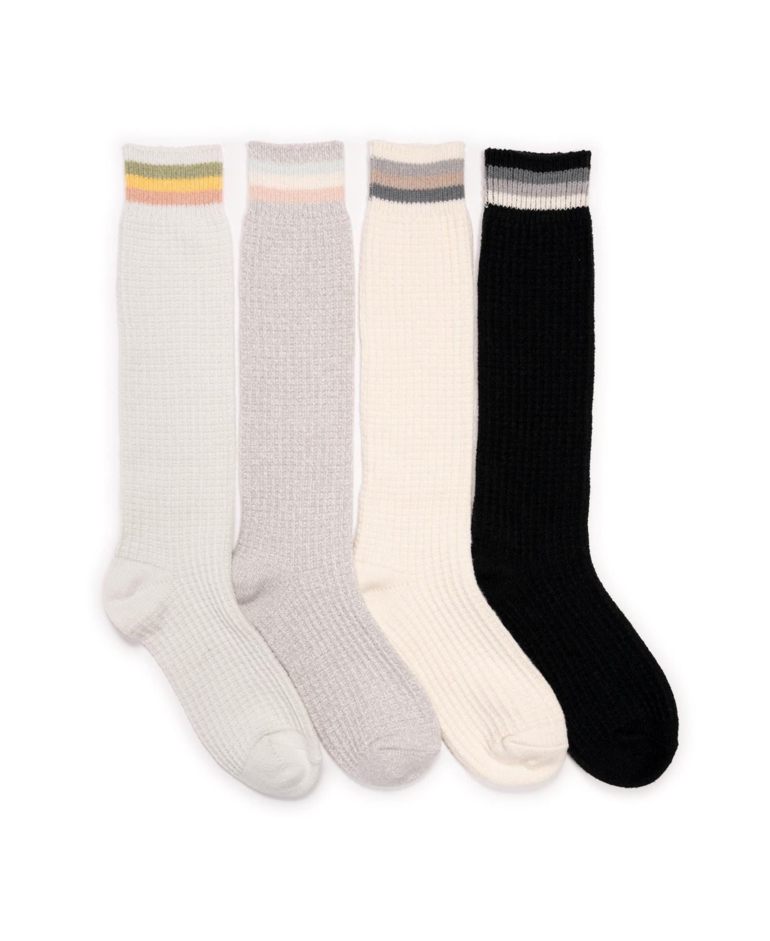 Women's Tall Microfiber Novelty Lounge Socks 4 Pack