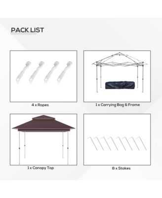 12' x 12' Pop Up Canopy with Mesh Sidewall Netting,