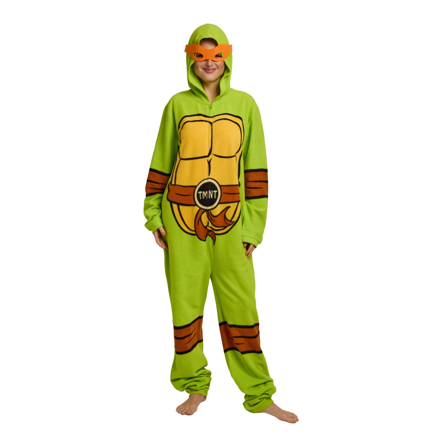 Детские игрушки Teenage Mutant Ninja Turtles Hooded Cosplay Footed Coveralls, 1-Piece, цвет: Зелёный — фото 2