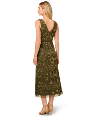 Petite Beaded Sleeveless Dress