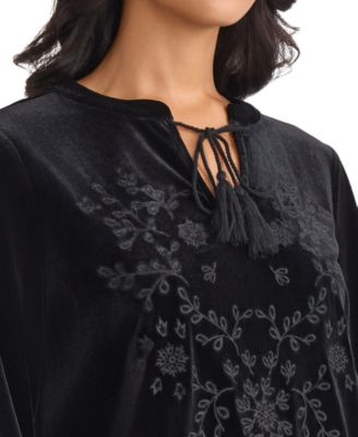 Women's Embroidered Long Sleeve Top
