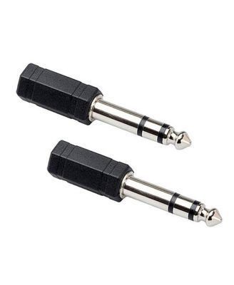 2x GPM-103 Female Stereo 3.5mm Mini to Male Stereo 1/4" Phone Adapter