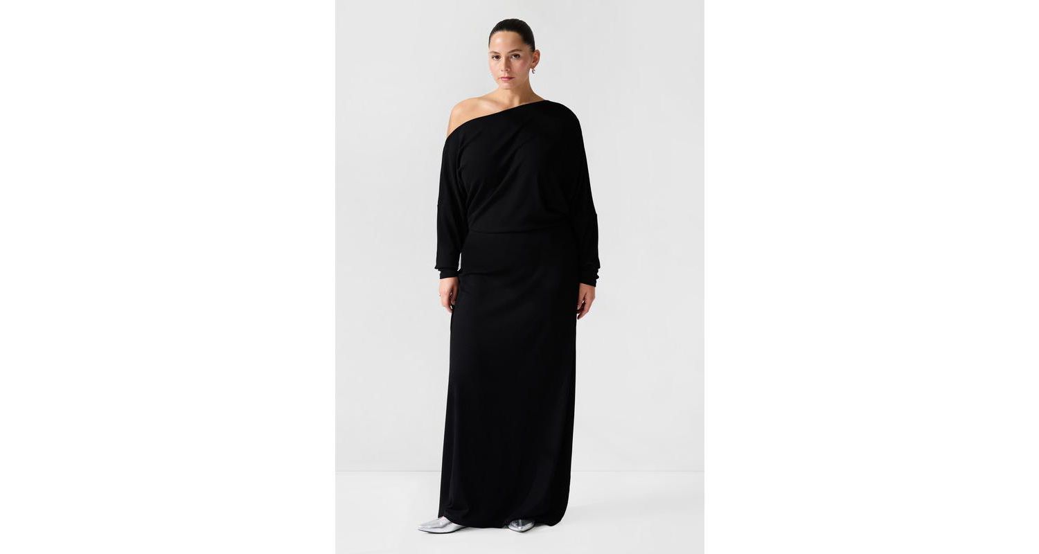 Women's Amia One-Shoulder Gathered-Waist Jersey Evening Gown