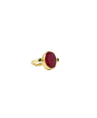 Ottoman Hands Lucia Cocktail Ring - Red 118$