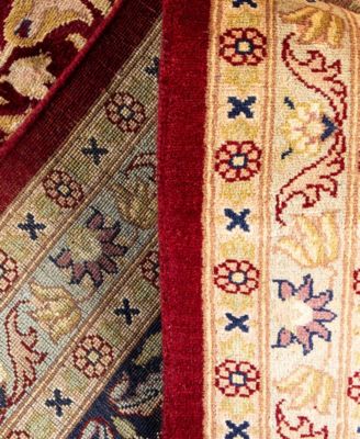 Adorn Hand Woven Rugs Mogul M1293 Rug Collection In Red