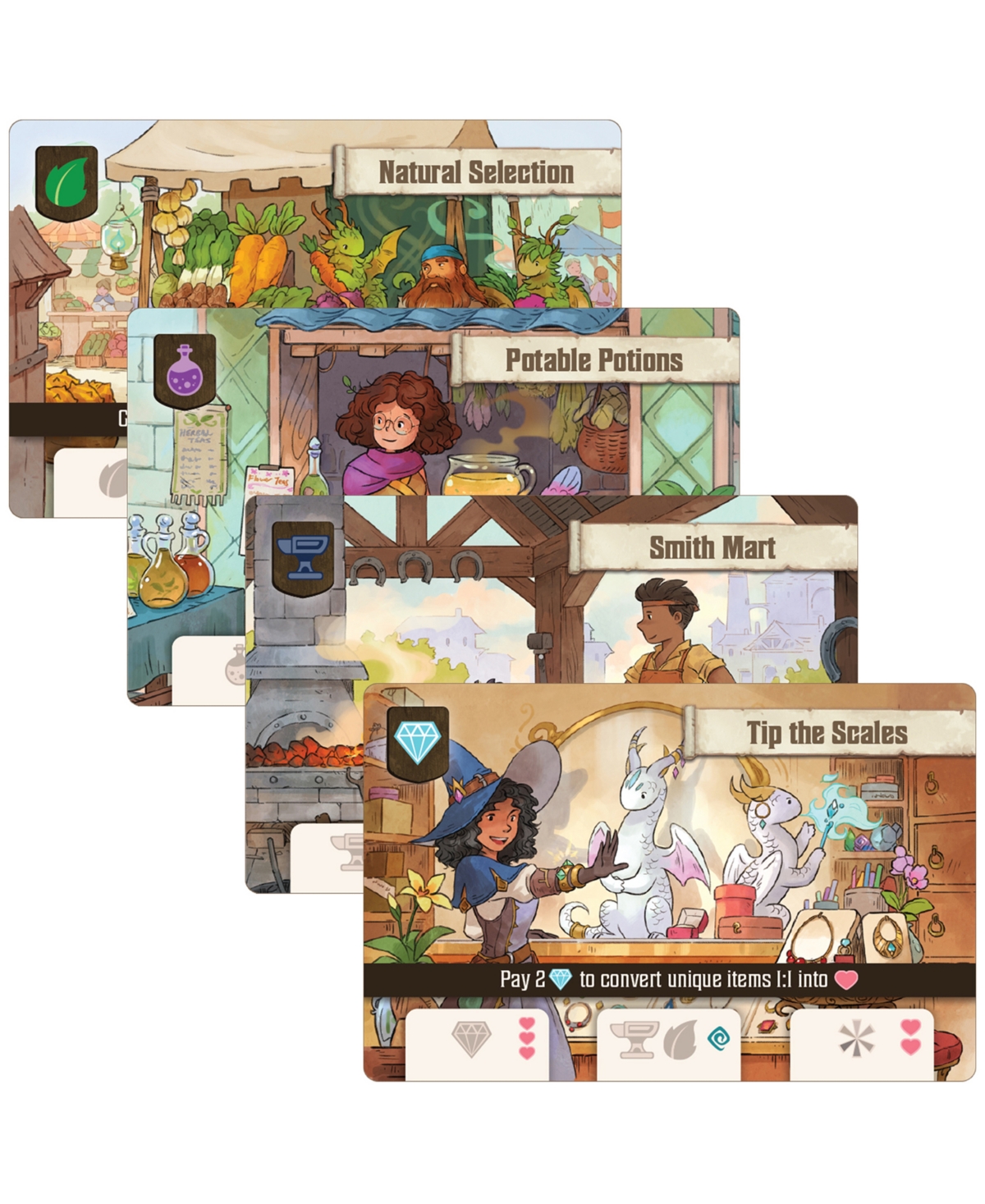 Lucky Duck Games Flamecraft Dragon Placement Game In Multi