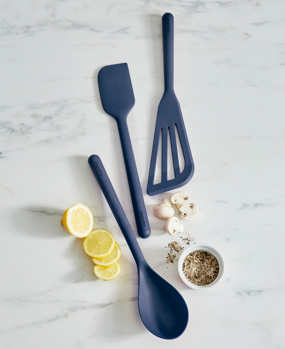 Greenpan Silicone Tools 3-pc. Utensil Set In Blue