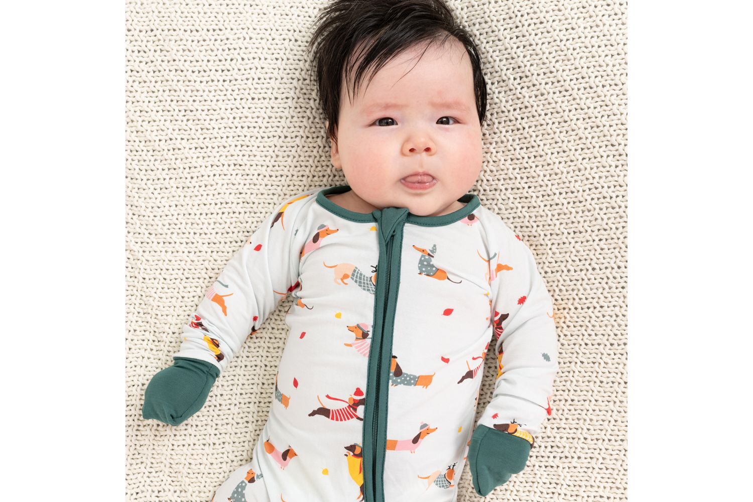 Baby One Piece Viscose from Bamboo Holiday Pajamas