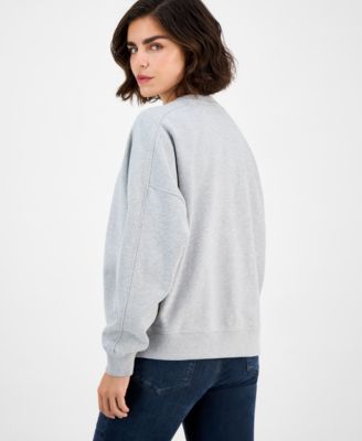 Women's Cotton Logo Crewneck Sweatshirt