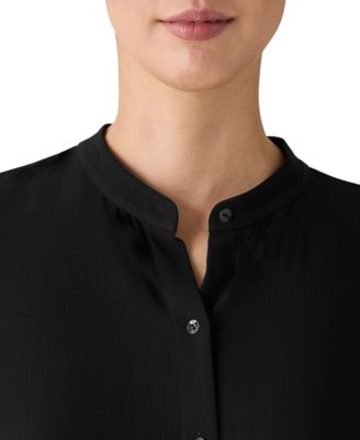 Women's Mandarin Collar Shirt