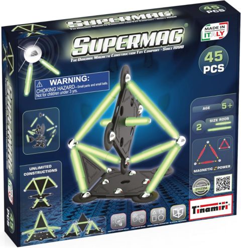 Детский конструктор Tinamiri SuperMag Glow 45