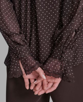 Women's V-Neck Embroidered Top