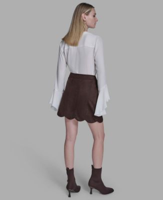 Women's Tulip Hem Mini Skirt