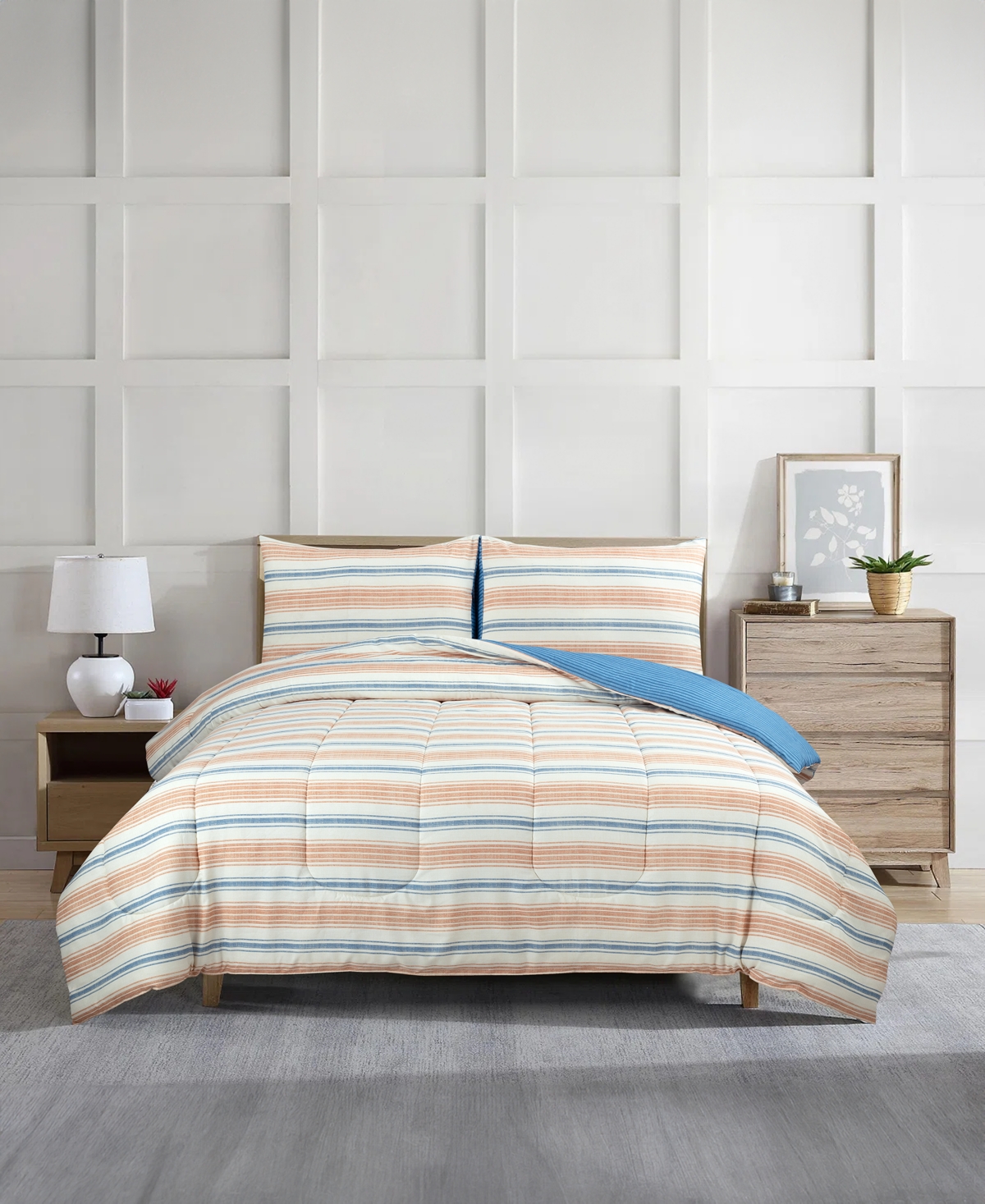 Liberty Mills Cloud Stripe 3-Pc. Comforter Sets