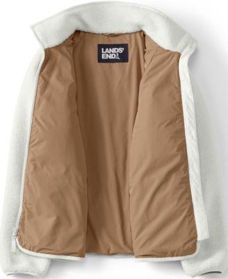 Plus Size Mixed Media High Pile Fleece Jacket