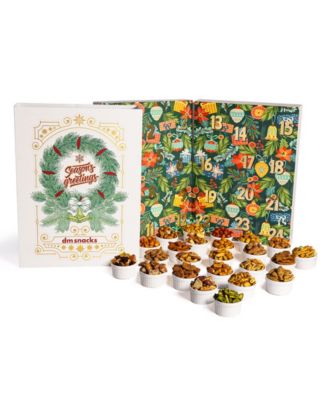 DM Snacks - 24 Days of Nuts Snacks Holiday Advent Calendar, 24 Piece