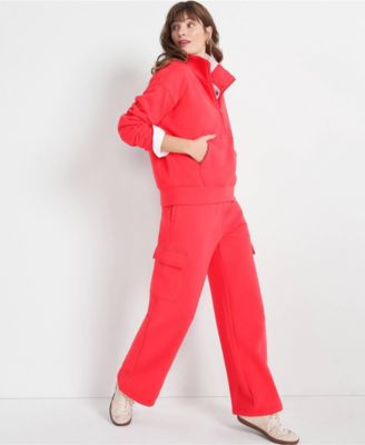 Women's Serious Sweats High Rise Wide Leg Cargo Pant - Set Bottom