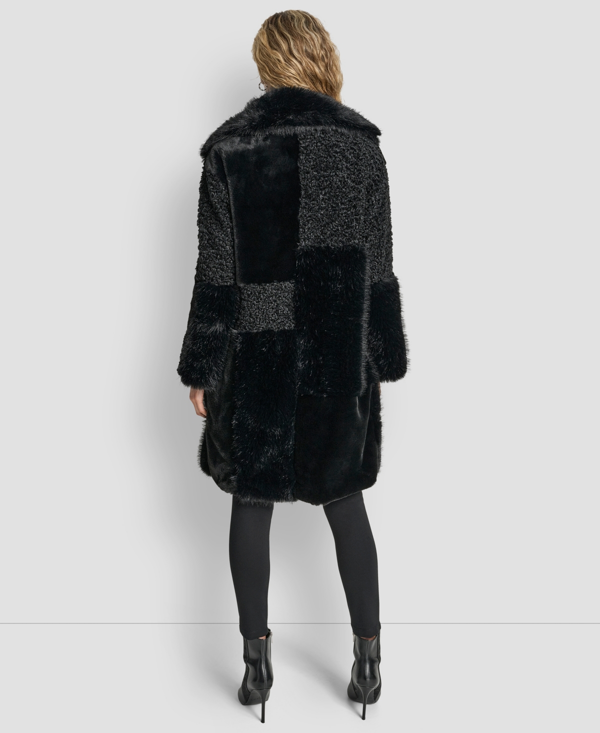 Dkny Women's Patch Mix Long Sleeve Jacket In Black