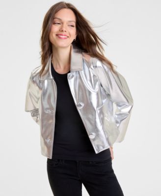 Women's Minnie Mouse Faux-Leather Jacket Embellished with Crystals by Swarovski&reg;, Macy's Exclusive