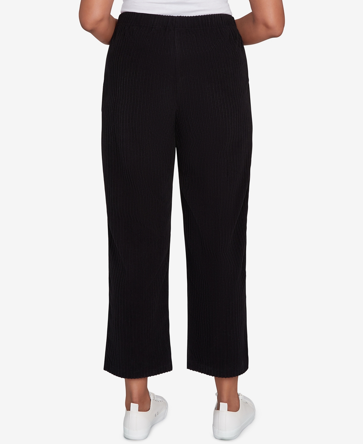 Alfred Dunner Lake Champlain Ribbed Knit Ankle Pant