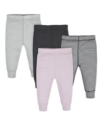 Baby Girls Active Pants, 4 Pack