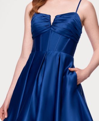 Juniors' Lamour Party A-Line Short Dress