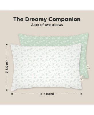 2pk Toddler Pillow, Soft Organic Cotton Toddler Pillows for Sleeping, 13X18 Kids Pillow