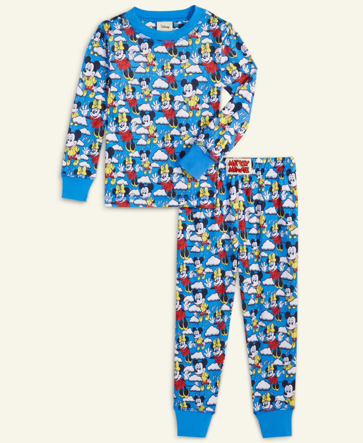 Disney | Macy's Toddler 2T-4T Mickey Mouse & Minnie Knit Pajama Set, Exclusive