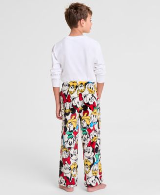 Kids Mickey Mouse & Friends Plush Pajama Pants, Macy's Exclusive