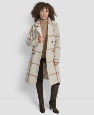 Petite Belted Notch Collar Coat