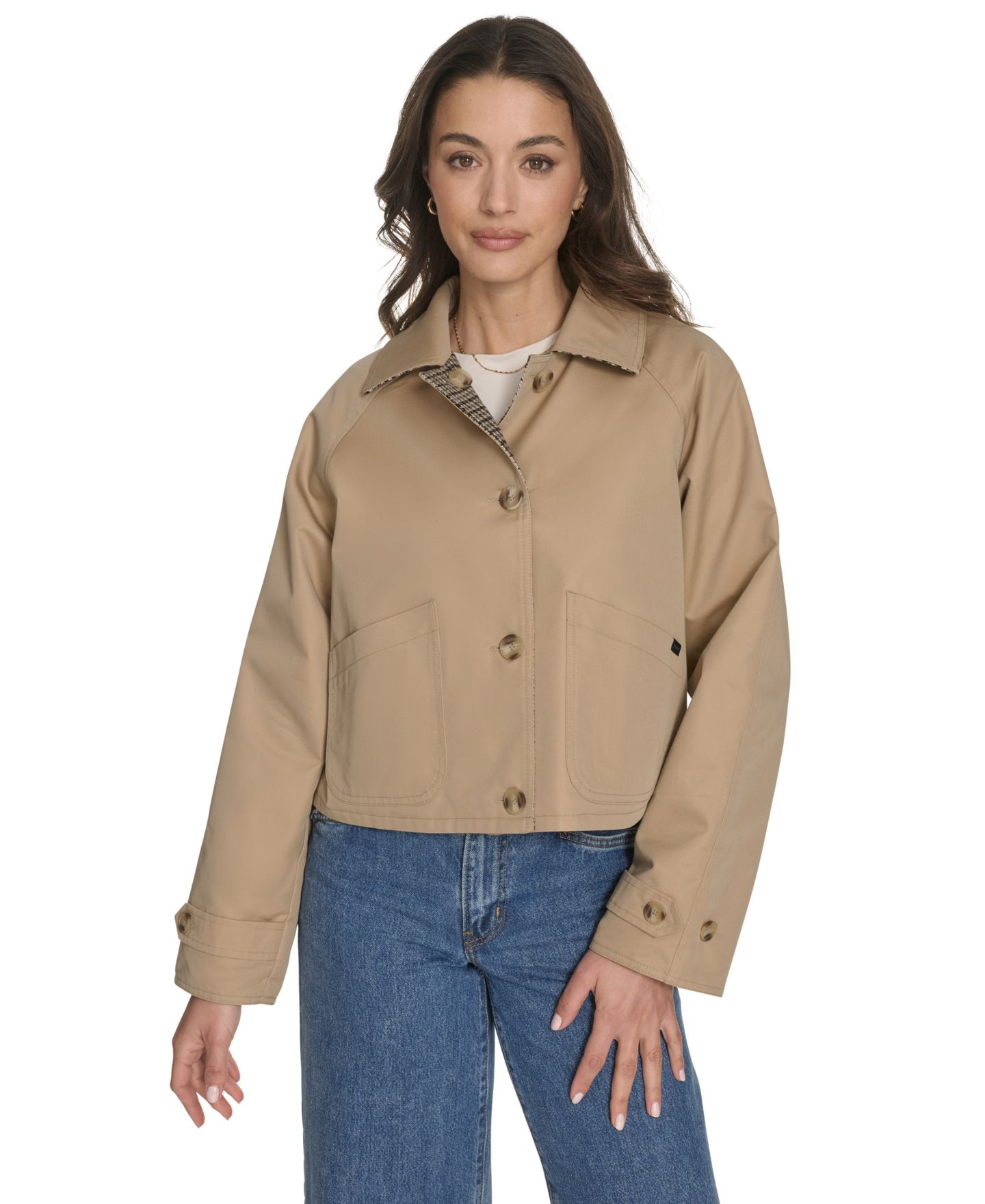 Женская куртка Levi's Reversible Trench, цвет: Хаки — фото 1