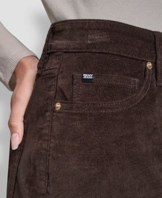 Women's High Rise Button Front Mini Skirt