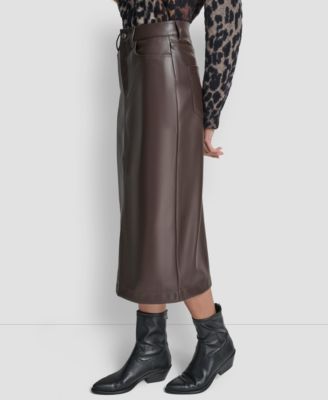 Women's Column A-line Midi Skirt